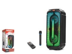 KIMISO QS4239 Pro 3000W Bluetooth Speaker Uzaktan Kumandalı Mikrofonlu 2x8'' 310x310x738MM Usb-TfCard