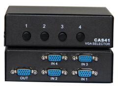 Vcom DD174 4-1 Port Manuel 350MHz Metal Vga Switch
