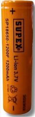 Supex 18650-1200F 3.7V 1200MA Şarjlı Li-on Pil Düz Kafa Pil