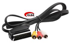 ELBA C50338 SCART TO 3RCA 1.5MT KABLO