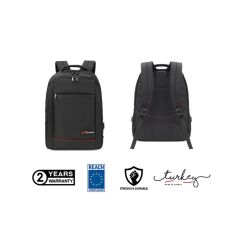 Mack MCC-006 15.6'' Office USB Girişli Notebook Sırt Çantası