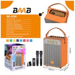 BB-1058 8'' Uzaktan Kumandalı  Bluetoth -Usb-Tf-Bt-Fm-Aux 8'' 1500w Speaker